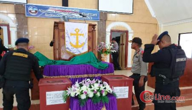 Persiapan Natal Polsek Bintan Utara sterilisasi Tiga Gereja